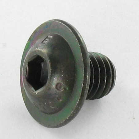 1 x Metallschrauben Flachrundschraube mit Innensechskant Kreuzschlitz mit Flansch M8x16 Schraubenschlüssel 5 Klasse 10.9