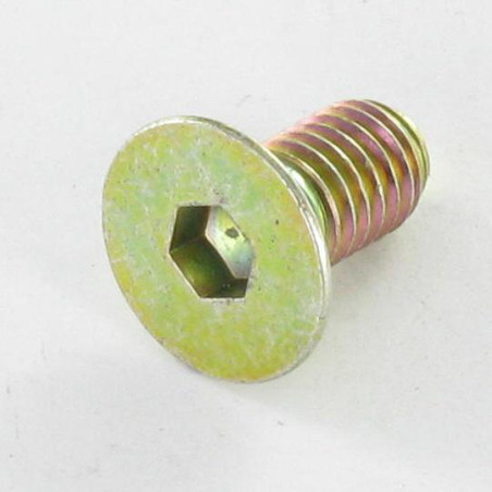 1 x Metallschrauben Innensechskant mit flachem Kopf M8x12 Gesamtgewinde Klasse 10.9 Schraubenschlüssel 5 Dichromat