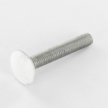 1 x Schlossschraube M7X65 gewinde 100 Gesamtgewinde Aluminium RAL9016 signalweiß 30 %