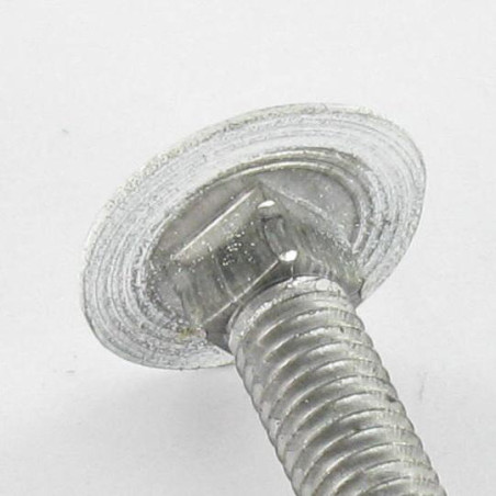 1 x Schlossschraube M7X65 gewinde 100 Gesamtgewinde Aluminium RAL9016 signalweiß 30 %