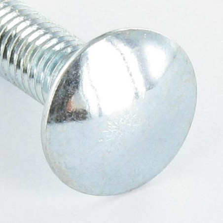 1 x Schlossschraube M6x15 Niedrig 1,5 Kopf-Durchmesser 13,5 Verzinkt