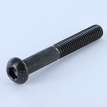 1 x Metallschrauben Flachrundschraube mit Innensechskant M6x45 Teilgewinde Klasse 10.9 Schraubenschlüssel 4 Stahl schwarz