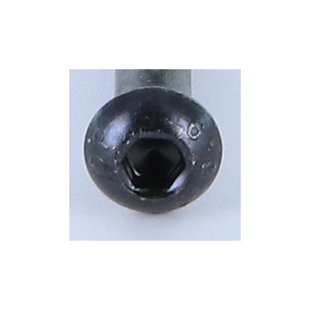 1 x Metallschrauben Flachrundschraube mit Innensechskant M6x45 Teilgewinde Klasse 10.9 Schraubenschlüssel 4 Stahl schwarz