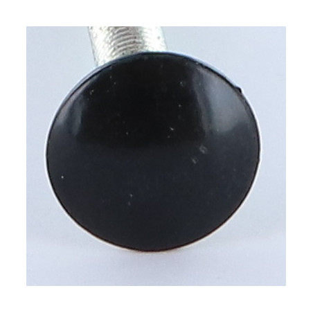 1 x Schlossschraube M6X50 Gesamtgewinde Aluminium Schwarzer Lack RAL9005 tiefschwarz