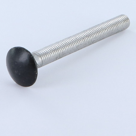 1 x Schlossschraube M6X50 Gesamtgewinde Aluminium Schwarzer Lack RAL9005 tiefschwarz