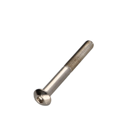 1 x Metallschrauben Flachrundschraube mit Innensechskant M5x45 Teilgewinde Klasse 10.9 Schraubenschlüssel 3 Nickelstahl