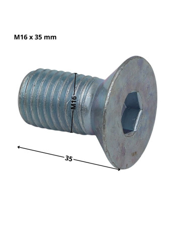 1 x Metallschrauben Innensechskant mit flachem...