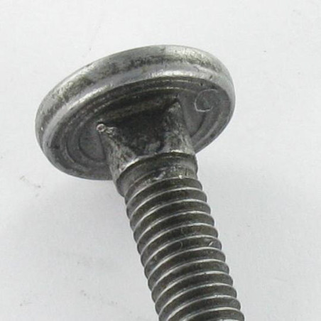 1 x Schraube Flachkopf Viereckiger Ring M8x25 Gesamtgewinde Klasse 8.8 Verzinkt