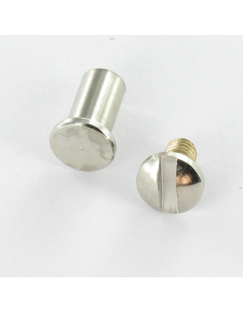 1 x Schraube Binder M4 Nickel Messing Für...