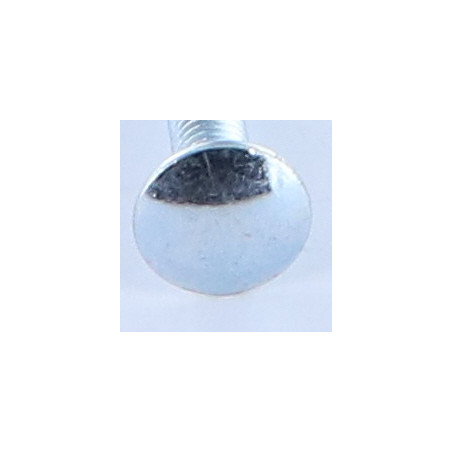 1 x Schlossschraube M6X30 Niedrig 1,5 Kopf-Durchmesser 13,5 Verzinkt