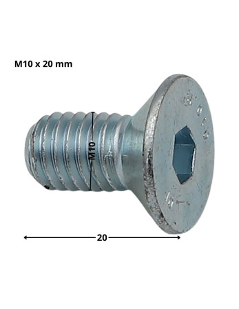 1 x Metallschrauben Innensechskant mit flachem...
