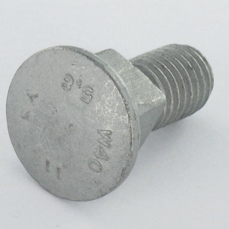 1 x Schlossschraube M10x25 Mit Gewinde 14 Quadratdicke 10 Geomet 500A Stahl Ohne Rotrost