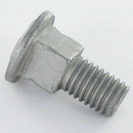1 x Schlossschraube M10x25 Mit Gewinde 14 Quadratdicke 10 Geomet 500A Stahl Ohne Rotrost