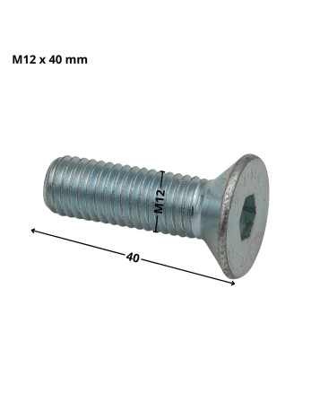 1 x Metallschrauben Innensechskant mit flachem...