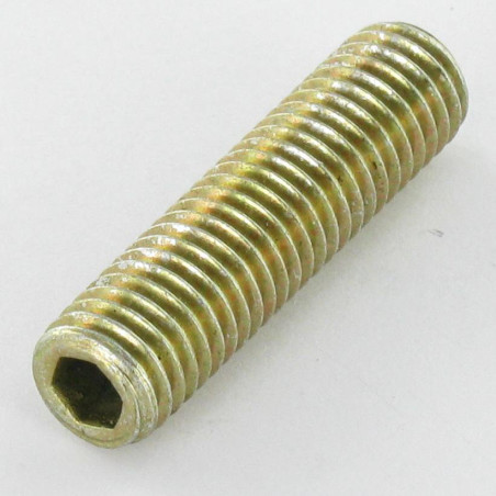 1 x Metallschrauben Madenschraube Schraubenschlüssel 5 M10x40 Flache Spitze Dichromat