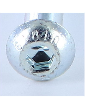 1 x Metallschrauben Flachrundschraube mit...