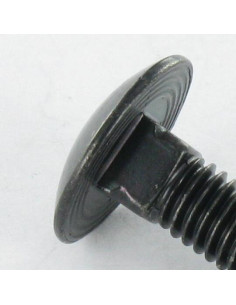 Schlossschraube M8X140 Gesamtgewinde Stahl schwarz verzinkt 2
