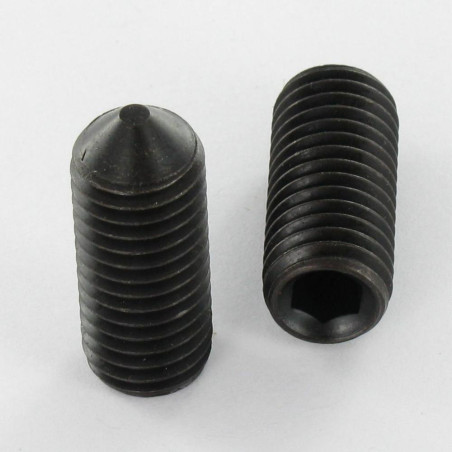 1 x Metallschrauben Madenschraube Schraubenschlüssel 4 M8X8 Spitze Rohstahl