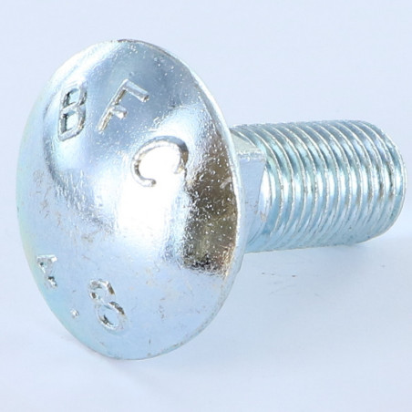1 x Schlossschraube M16X50 Mit Gewinde 50 Klasse 8.8 Verzinkt Kopf-Durchmesser 30 Carr 16