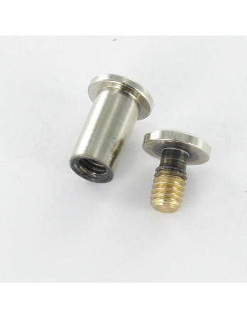 1 x Schraube Binder M4 Nickel Messing Für...