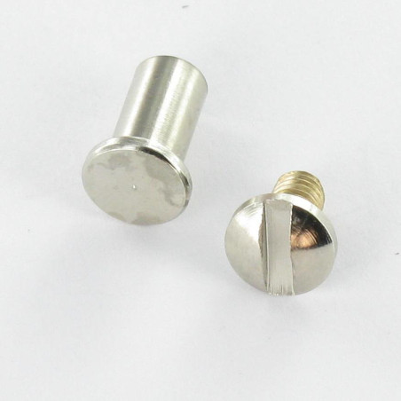 1 x Schraube Binder M4 Nickel Messing Für Klemmen 15 für 20