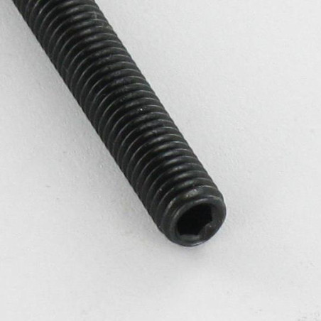 1 x Metallschrauben Madenschraube Schraubenschlüssel 3 M6x20 Spitze Stahl schwarz verzinkt