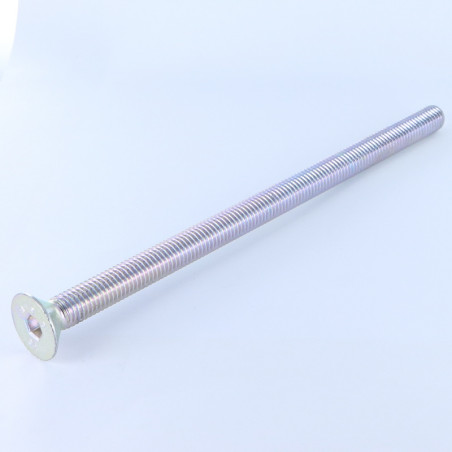 1 x Metallschrauben Innensechskant mit flachem Kopf Schraubenschlüssel 6 M10x180 Mit Gewinde 180 Klasse 8.8 Verzinkt