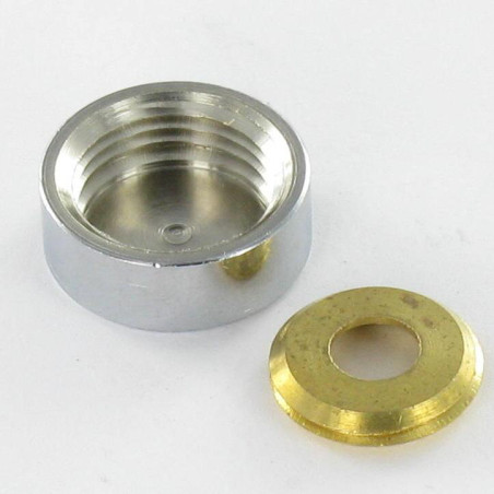1 x Zylindrische Abdeckkappe (eine Rosette und eine Abdeckkappe) Verschromtem Messing Durchmesser 15 Für Schraube M5