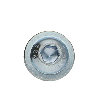 1 x Metallschrauben Breiter Rundkopf Innensechskant Kreuzschlitz mit Flansch Schraubenschlüssel 4 M6x16 Klasse 10.9