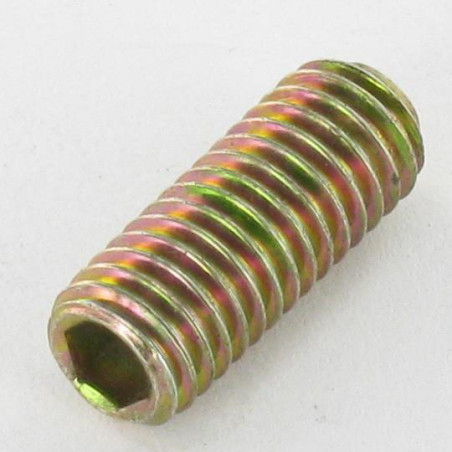1 x Metallschrauben Madenschraube Schraubenschlüssel 3 M6x20 Gewindestift mit Ringscheibe Dichromat
