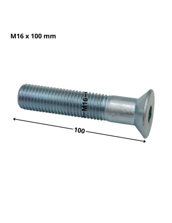 1 x Metallschrauben Innensechskant mit flachem...