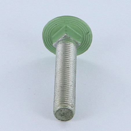 1 x Schlossschraube M7X40 gewinde 100 Gesamtgewinde Aluminium RAL6021 blassgrün 30%B