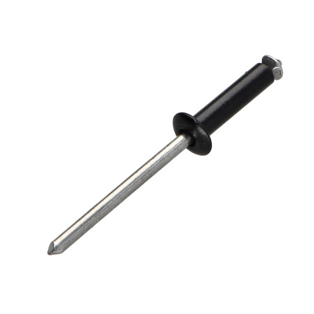 1 x Nieten geschält GOSTAR Aluminium Stahlgewinde Standard-Rundkopf 4x12 Schwarz