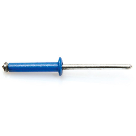 1 x Nieten geschält GOSTAR Aluminium Stahlgewinde Standard-Rundkopf 4x16 Blau