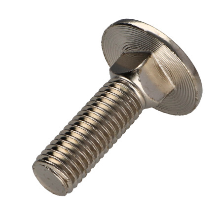 1 x Schlossschraube M12x40 Teilgewinde Nickelstahl