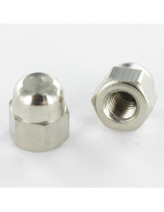 Hutmutter Nickel Messing M6