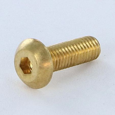 1 x Metallschrauben Flachrundschraube mit Innensechskant M5x16 Schraubenschlüssel 3 Messing