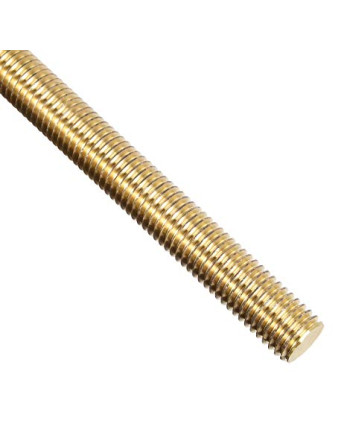 1 x Gewindestange M10 Länge 1 Meter Messing