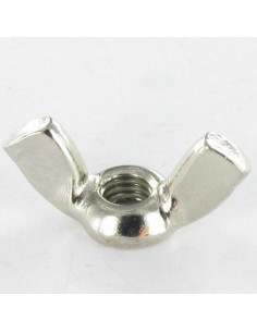 Flügelmutter Nickel Messing M6 Amerikanische Form