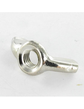 1 x Flügelmutter Nickel Messing M6...