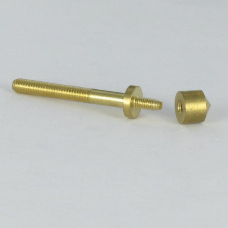 1 x Kreuzschlitzschraube Messing 8x40 Mit Abdeckkappe Tag 8