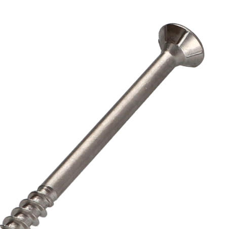 1 x Spanplattenschrauben TEKOR Edelstahl A2 Senkkopfschraube Gezahnt T25 6x120 Mit Gewinde 70 cut Bohrspitze mit Typ 17