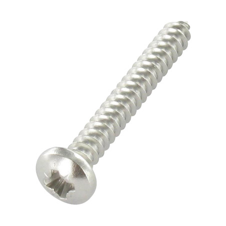 1 x Blechschraube breitem gewölbtem kopf Pozi 4,2 x 9,5 Edelstahl A4
