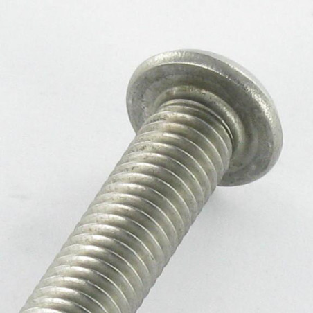 1 x Metallschrauben Sichere Flachrundschraube mit Innensechskant mit Zapfen M3X16 Edelstahl A2 Mikroschrauben