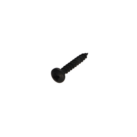 1 x Spanplattenschrauben Edelstahl A2 Schwarz Rundkopf Pozi 4x25