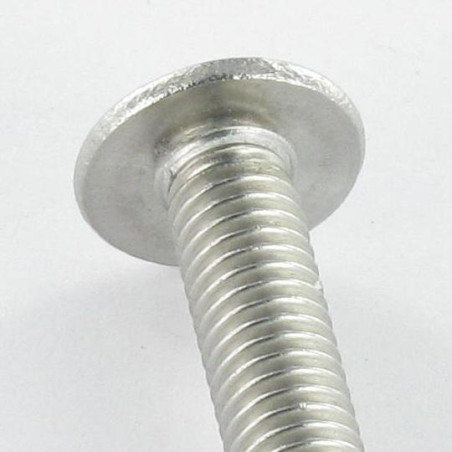 1 x Metallschrauben Flachrundschraube mit Innensechskant Kreuzschlitz mit Flansch M6x20 Schraubenschlüssel 4 Edelstahl A2