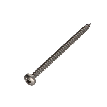 1 x Spanplattenschrauben Edelstahl A2 Rundkopf Pozi 6x90 Gesamtgewinde