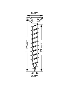 Spax T-STAR MEHR Senkkopfschraube T10 Edelstahl A2 3x25... 2