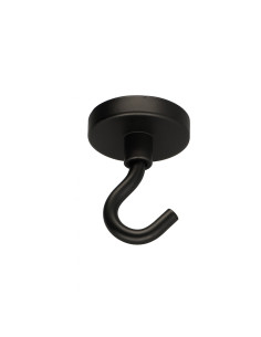 Haken magnetisch Durchmesser 25 Stahl schwarz verzinkt 2