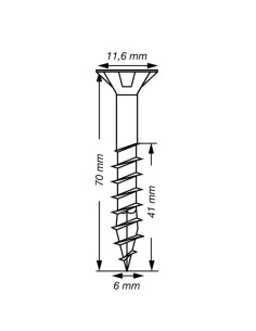 Spax T-STAR MEHR Senkkopfschraube T30 Edelstahl A2 6X70... 2